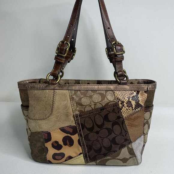 Vintage brown and tan Coach - Picture 2 of 8